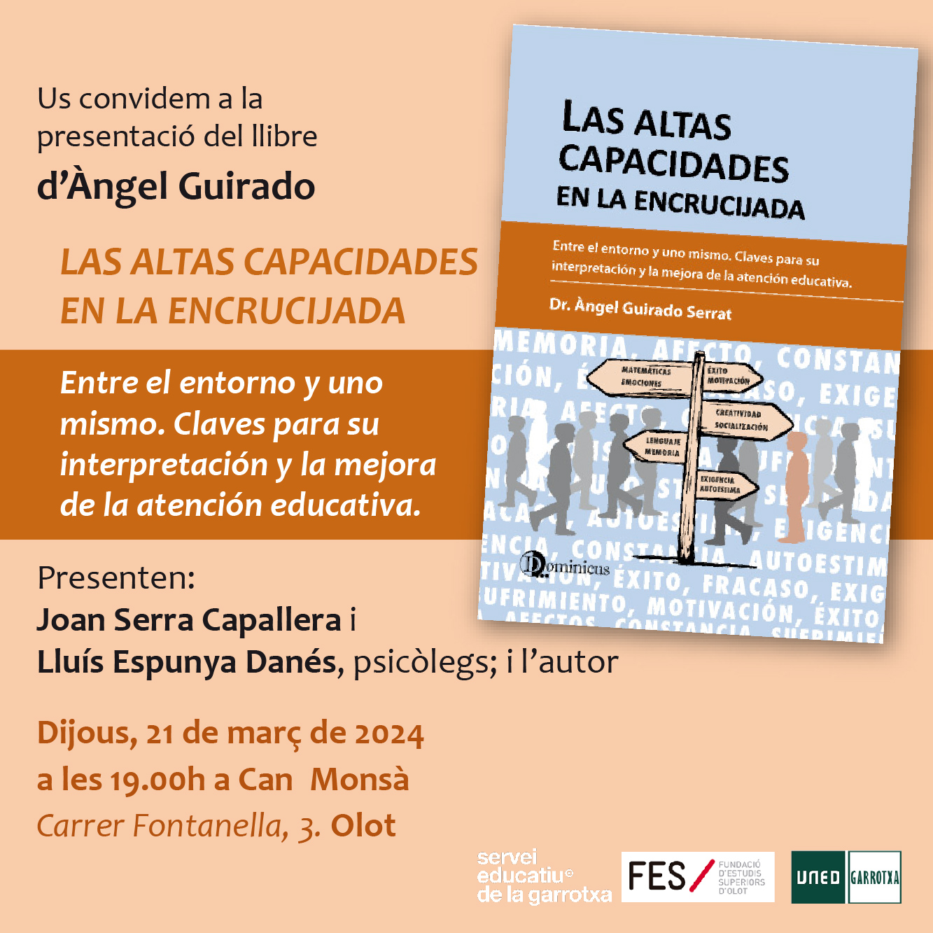 Presentación libro Àngel Guirado en Olot